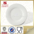 New bone china ceramic flat white porcelain cake serving plate 10 inch